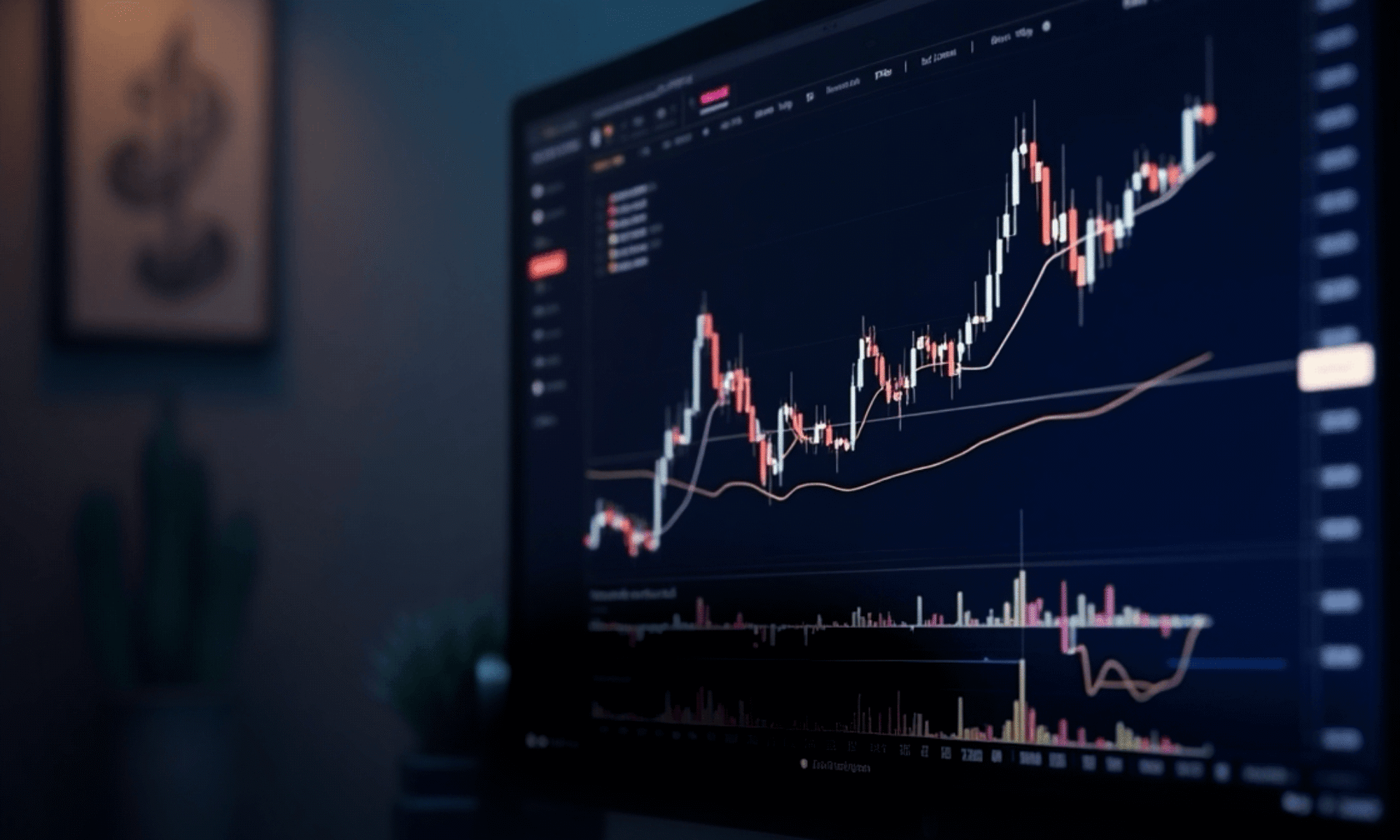 Professional trading chart